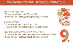 В Ленобласти МФЦ изменят график работы на майские праздники