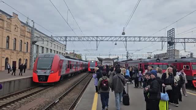 «Выборгский экспресс» отправился в первый рейс Финляндского вокзала