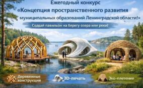 Завершился прием заявок на конкурс концепций пространственного развития МО Ленобласти