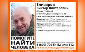 В Кировском районе разыскивают 62-летнего мужчину с камуфляжным рюкзаком