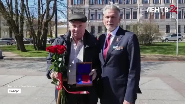 В Выборге наградили первого командира отряда «Поиск» Геннадия Михайлова