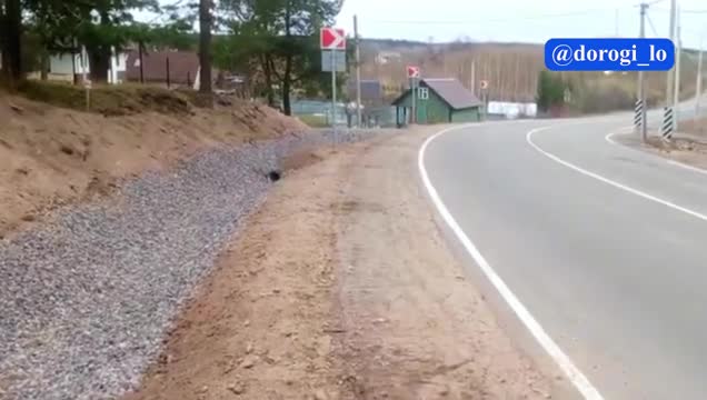 В Приозерском районе идет капремонт участка дороги Торфяное – Отрадное – Заостровье