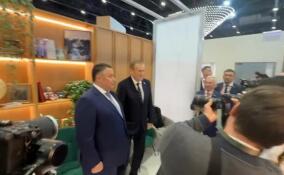 Игорь Руденя осмотрел стенд Ленобласти на ПМЭФ-2026