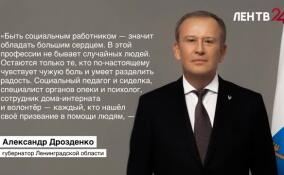Александр Дрозденко поздравил социальных работников с профессиональным праздником