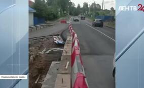 Проезд через реку Лебяжья запустили по временному мосту