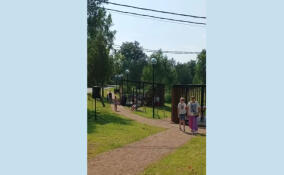 В Лампово открыли новое общественное пространство