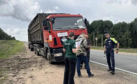Более 30 мусоровозов проверили экологи на дорогах Выборгского района