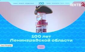 В Ленобласти запустили официальный сайт к 100-летию региона