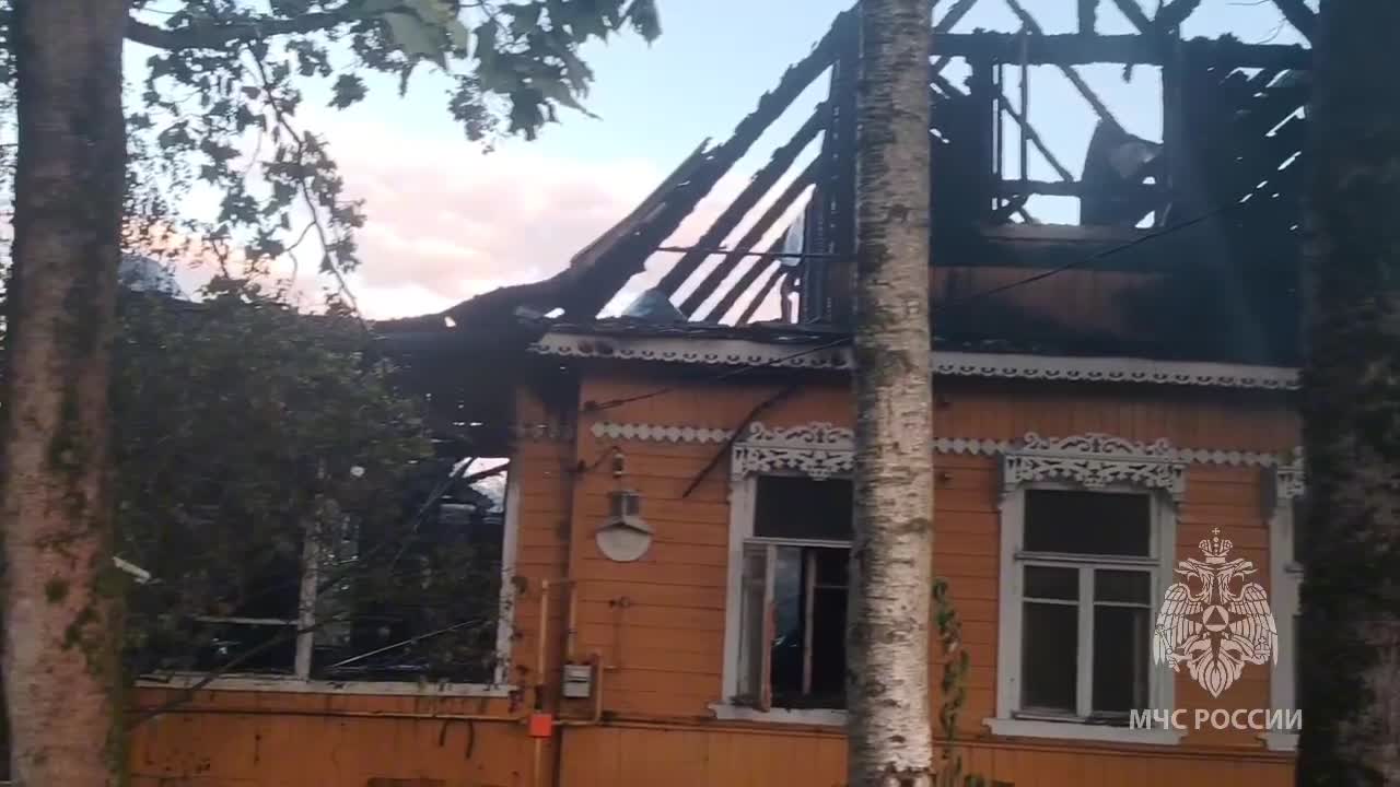 Пожар в частном доме в Гатчине унес жизнь человека