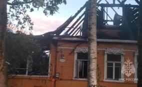 Пожар в частном доме в Гатчине унес жизнь человека