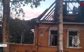 При разборе сгоревшего дома в Гатчине обнаружили тело погибшего