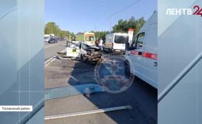 Момент смертельной аварии в Тосненском районе попал на видео