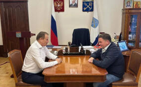 Губернатор Дрозденко встретился с сенатором от Ленобласти Сергеем Перминовым