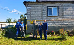 Голубое топливо пришло в деревню Ропша в Кингисеппском районе