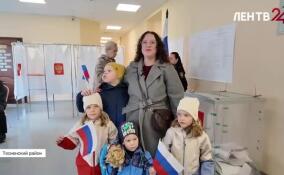 В Тосненском районе на избирательные участки приходят целыми семьями