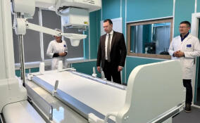 В Выборгской поликлинике установили новый цифровой рентген-комплекс