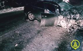 В Киришском районе в аварию попала машина с маленькими детьми