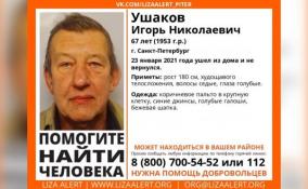 В Петербурге несколько дней ищут 67-летнего пенсионера