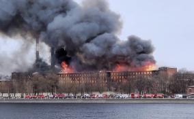 В здании «Невской мануфактуры» один пожарный погиб и двое пострадали