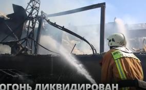 "Погибших, пострадавших на данном пожаре нет": пожарные ликвидировали огонь в Сестрорецке