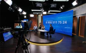 Александр Дрозденко в прямом эфире ЛенТВ24 ответил на вопросы жителей региона: фоторепортаж