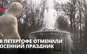 Осенний праздник фонтанов в «Петергофе» отменили