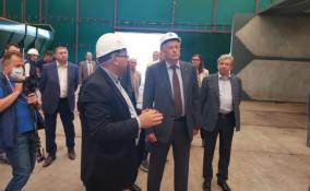 Губернатор Ленобласти посетил предприятие по переработке торфа в Ломоносовском районе