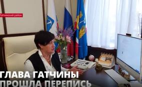 Глава Гатчинского района Людмила Нещадим прошла
перепись населения на портале «Госуслуг»