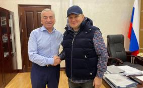 Сенатор Перминов и спикер Заксобрания Ленобласти Бебенин обсудили нормотворчество