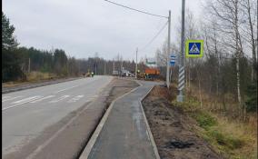 Дорожники показали, как в Ковашах работает мини-укладчик для тротуаров