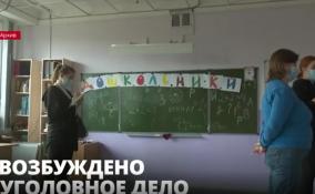 Проверки Коробицинской
школы в Выборгском районе закончились возбуждением уголовного дела