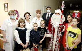В больницах Ленобласти поздравляют маленьких пациентов с новогодними праздниками