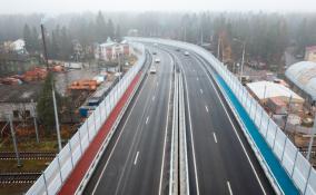 Со дня открытия по путепроводу во Всеволожске проехало почти 50 тысяч автомобилей