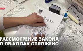 В Госдуме перенесут рассмотрение законопроекта о QR-кодах в общественных местах