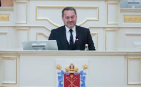 Председатель Заксобрания Петербурга подвел итоги первых 100 дней работы