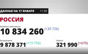 За последние сутки в России выявили почти 31
тысячу новых случаев заражения Covid-19