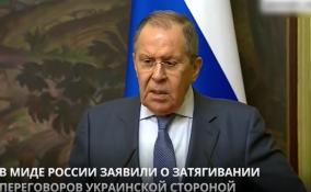 Глава МИД Сергей Лавров заявил, что российско-украинские
переговоры продвигаются медленно