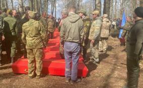На Синявинских высотах в Ленобласти торжественно захоронили останки 576 красноармейцев, погибших при прорыве блокады