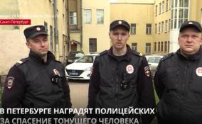 В Петербурге наградят полицейских за спасение тонущего человека