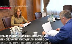 Александр
Дрозденко обсудил с бизнес-омбудсменом Ленобласти вопросы защиты прав предпринимателей