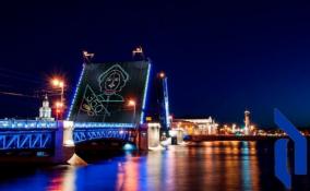 Как будут выглядеть лазерные проекции на Дворцовом мосту