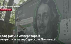Граффити с императором
открыли в петербургском Политехе