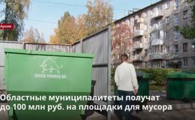 Ленинградские муниципалитеты смогут получить субсидию на
современные контейнерные площадки для мусора