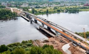 Мост через Волхов в Киришах перешел русло реки