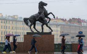 Жителей Петербурга в понедельник ожидают дожди, возможны грозы