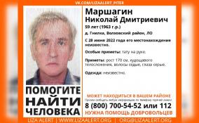 В Волховском районе пропал 59-летний Николай Маршагин