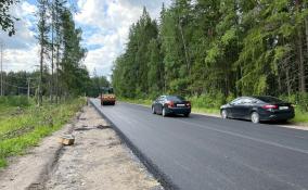 «Ленавтодор» проверил отремонтированный участок дороги между Сертолово и Агалатово в Ленобласти