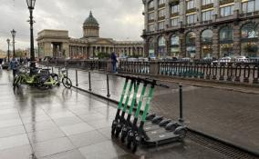 В Петербурге могут запретить парковку самокатов в исторических местах города