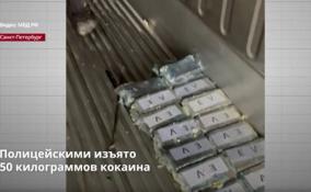 В Петербурге сотрудниками по контролю за незаконным
оборотом наркотиков МВД России изъято 50 килограммов кокаина