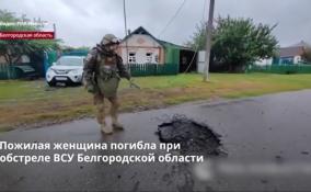 Пожилая женщина погибла при
обстреле ВСУ Белгородской области